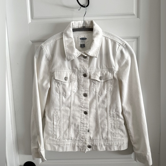 Old Navy denim jacket in white - Picture 1 of 3